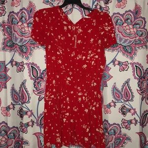 Urban Outfitters Red flowy dress